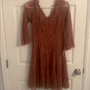 🍍CLAY PINK laced Bo_Ho dress🍍